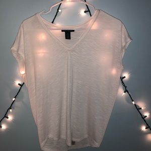 WHBM White Jetsetter Tee